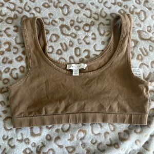 TOPSHOP Acid Wash Bralette/Crop Top 🤎